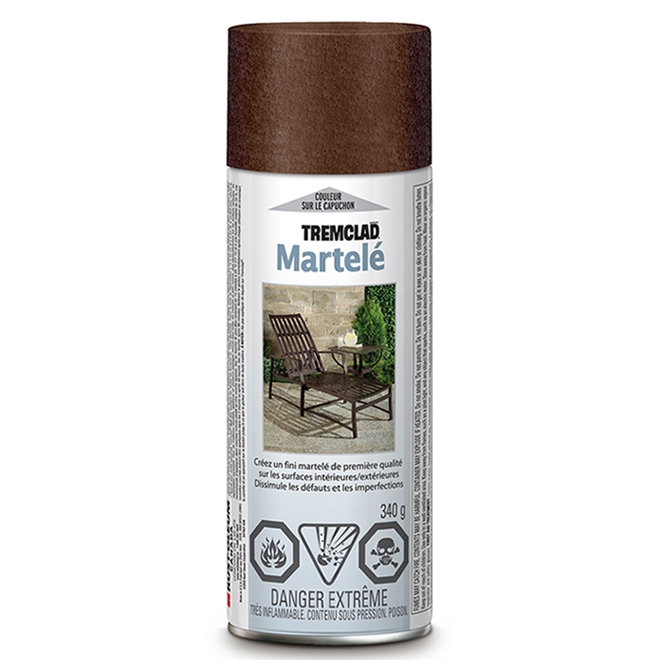 Tremclad - Antirust Paint - 340 g - Hammered Finish - Brown