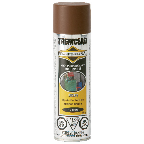 Tremclad High Performance Rust Enamel 426 g Flat Finish Brown