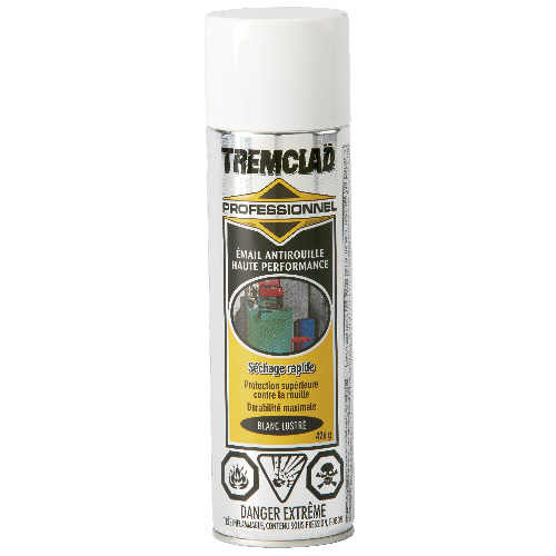 Émail antirouille haute performance Tremclad, 426 g, fini lustré, blanc