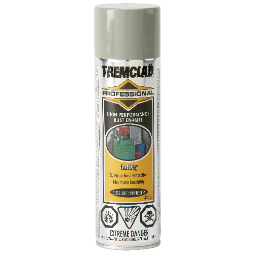 Tremclad High Performance Rust Enamel - 426 g - Gloss Finish - Light Machine Grey