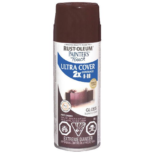 Ultra Cover 2X Spray Paint - Interior/Exterior - 340 g - Gloss Kona Brown