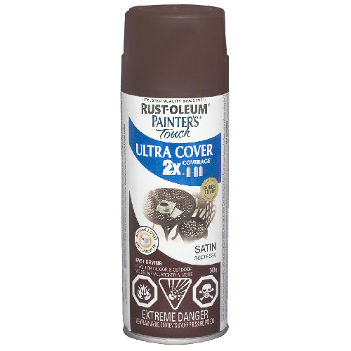 PAINTER'S TOUCH Ultra Cover 2X Spray Paint - Interior/Exterior - 340 g -  Satin Espresso 253716 | RONA