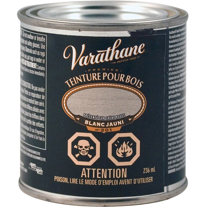 Varathane Teinture Pour Bois Semi Lustré Blanc Jauni 260788 Rona