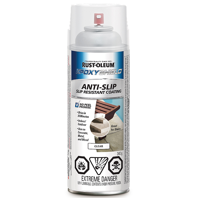 Rust-Oleum EpoxyShield Spray Coating - Clear - Slip-Resistant - 340-g