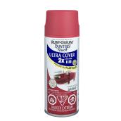 Peinture en aérosol Ultra Cover 2X, intérieur/extérieur, 340 g, rouge colonial, satiné