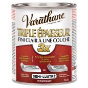 Fini Triple épaisseur à une couche, 946 ml, clair semi-lustré