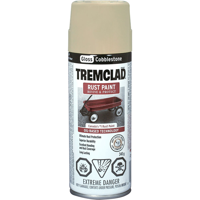 Tremclad - Rust Paint - 340 g - Gloss Finish - Cobblestone