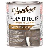 Finis clairs Varathane Poly Effects, argent métallique, 946 ml