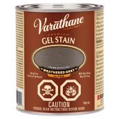 Varathane Interior Premium Gel Stain - Oil-Based - Opaque - Weathered Grey - 946 ml