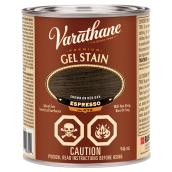 Varathane Interior Premium Gel Stain - Oil-Based - Opaque - Espresso - 946 ml