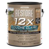 Teinture et scellant transparent, Restore 12x couche claire