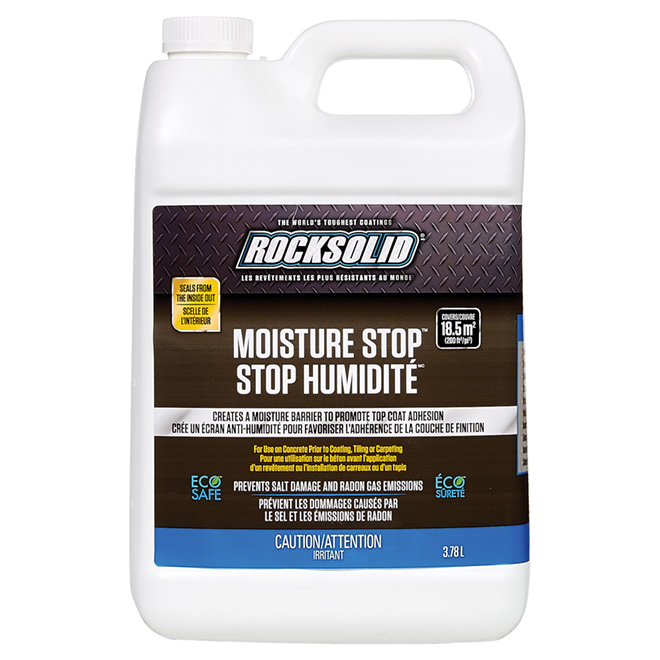 Rust-Oleum RockSolid Moisture Stop - Clear - Water-Based - 3.78-L