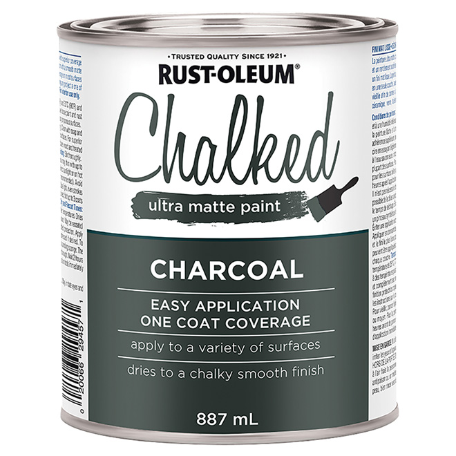 Rust-Oleum 887-ml Charcoal Ultra-Matte Chalked Paint