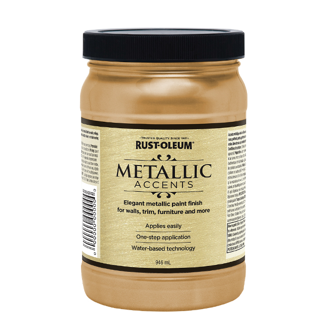 Rustoleum champagne hot sale metallic paint