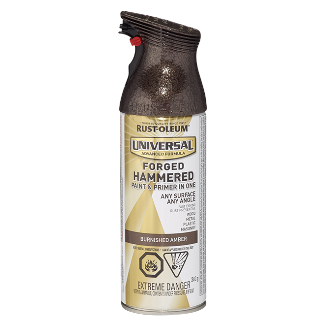 RUST-OLEUM Hammered Spray Paint - 340 g - Burnished Amber 272577 | RONA