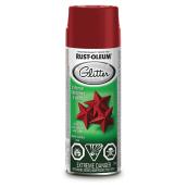 Specialty Gloss Red Glitter 10 oz Spray paint and primer in one