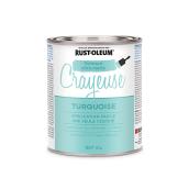 Peinture crayeuse Rust-Oleum, 887 ml, ultra mate, turquoise