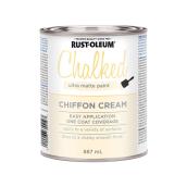 Rust-Oleum Chalked Ultra Matte Paint - 887 ml - Chiffon Cream