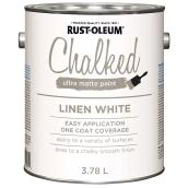 Rust-Oleum Ultra Matte Chalked Paint - 3.78 L - Linen White