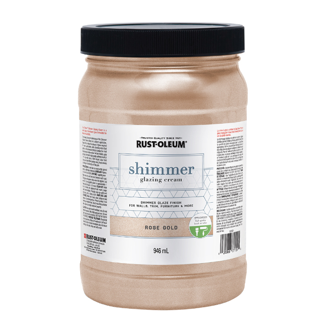 Shimmer Glazing Cream - 946 mL - Rose Gold