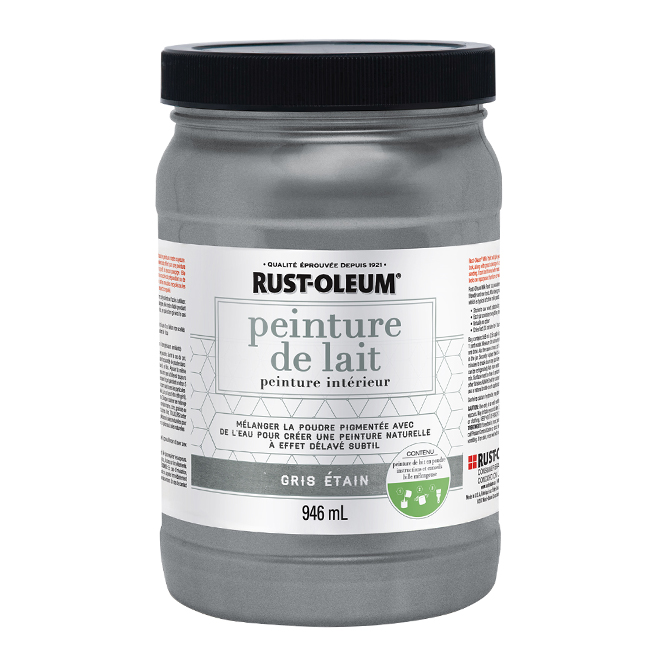 Crème à glacis scintillant, 946 mL, gris étain