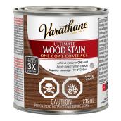 Varathane One Coat Ultimate Wood Stain - Oil-Based - Fast Drying - American Walnut - 236 ml