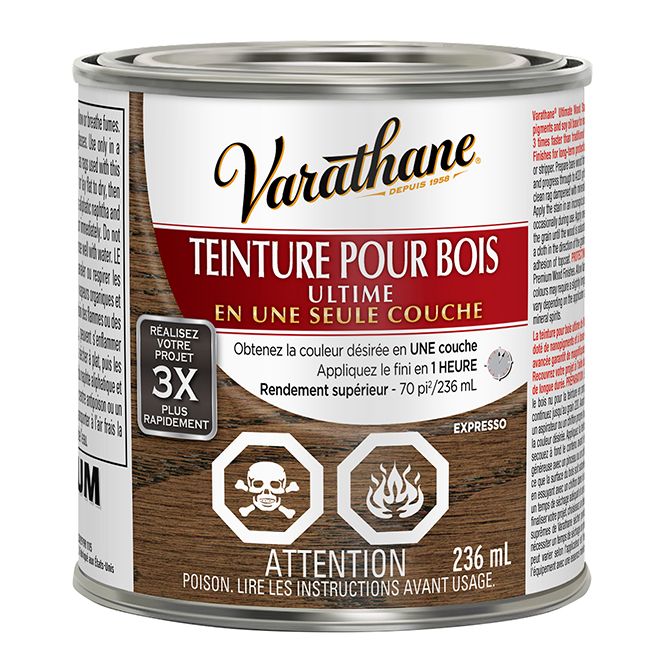 VARATHANE Teinture pour bois Ultime, 236 mL, expresso 302979  RONA