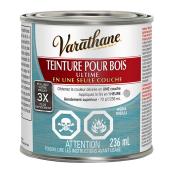 Teinture pour bois en une couche Ultime de Varathane, à base d'huile, séchage rapide, aqua vieilli, 236 ml