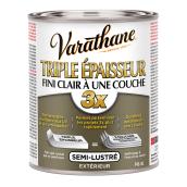 Vernis pour bois d'extérieur, triple épaisseur, semi-lustré, 946 mL