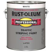 Rust-Oleum Professional Traffic Striping Paint - White - Latex - Exterior - 3.78 L