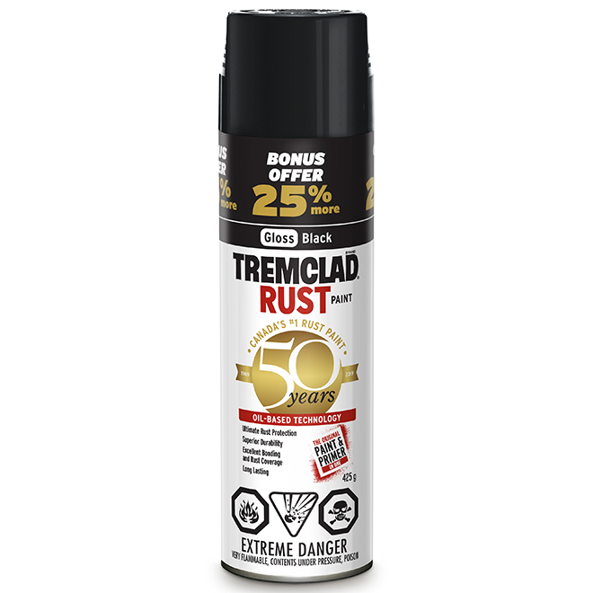 Rust Paint - Aerosol - 425 g - Gloss Black