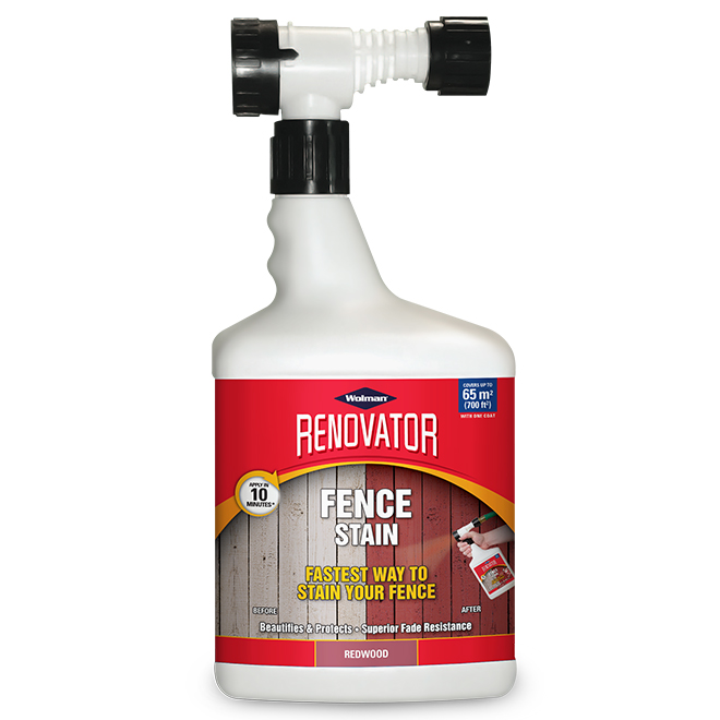 Wolman Renovator Deck Stain - Semi-Transparent - Redwood - 1.65 L