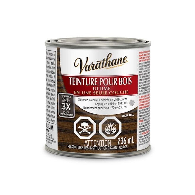 Teinture pour bois intérieur Rust-Oleum, brun, à base d'huile 236 ml ...