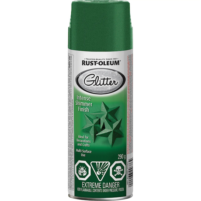 Rust-Oleum Satin Green Glitter Spray Paint (290 G)