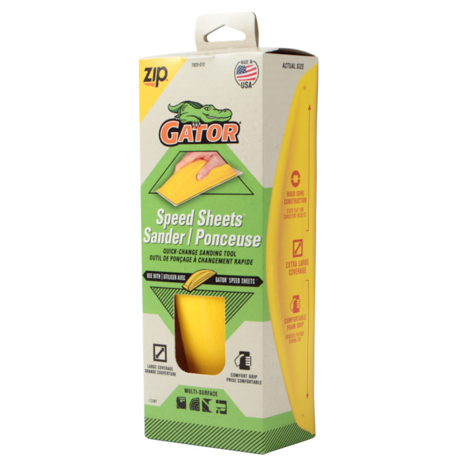 Gator 10 x 4in QuickChange Hand Sanding Tool 7820012 RONA