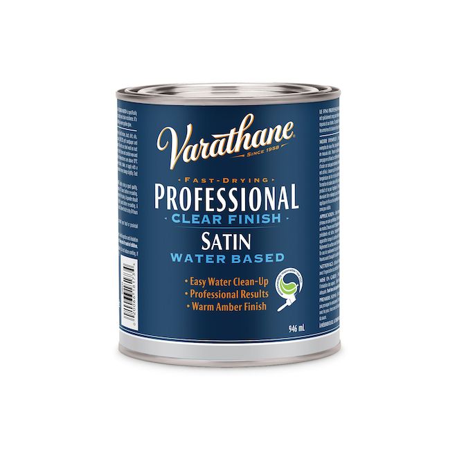 Varathane 946ml Satin Water Based Clear Varnish 387731 RONA