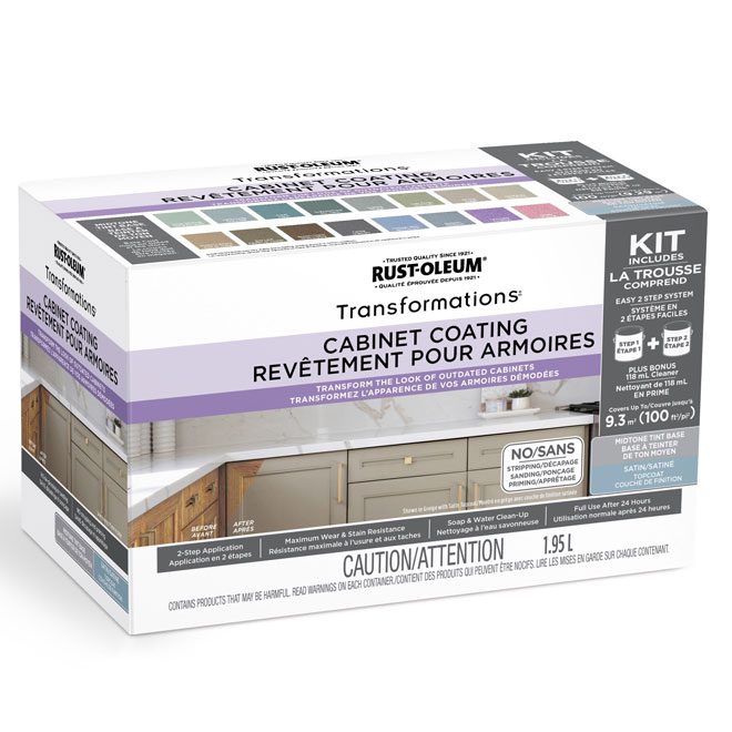 Rust-Oleum 100-ft² Satin Finish Midtone Tint Base Cabinet Coating Kit