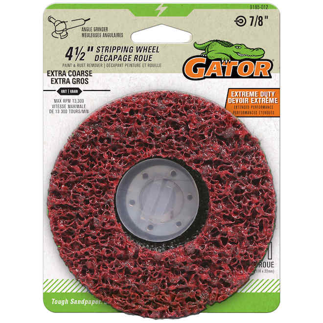 Gator 4 1/2-in Stripping Wheel for Angle Grinder - Extra Coarse Grain