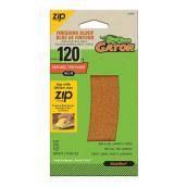Feuilles de rechange Gator, grain 120, pour bloc de finition, 5 feuilles