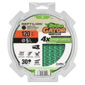 Disques de ponçage Reptilion Gator Prospec 5 po, grain 120, paquet de 30