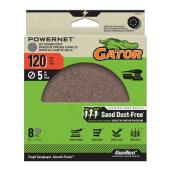 Disques de ponçage à mailles Powernet Gator, grain 120, paquet de 8