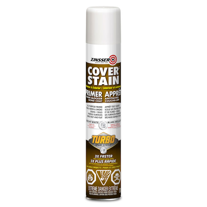 Zinsser Cover Stain All Purpose Aerosol Primer - White - 737-g