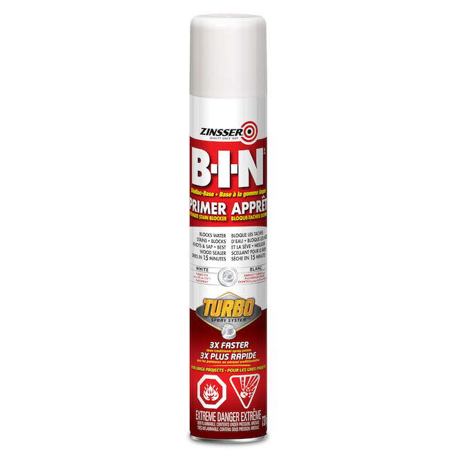 Apprêt bloque-taches B-I-N Zinsser, base de gomme-laque, 737 g