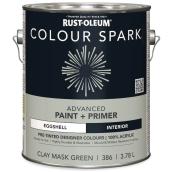 Rust-Oleum Colour Spark 3.78 L Eggshell Finish Acrylic Interior Paint + Primer - Clay Green