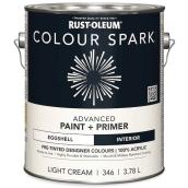 Rust-Oleum Colour Spark 3.78 L Eggshell Finish Acrylic Interior Paint + Primer - Light Cream
