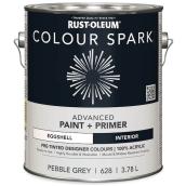 Rust-Oleum Colour Spark 3.78 L Eggshell Finish Acrylic Interior Paint + Primer - Pebble Grey