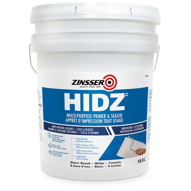 Zinsser Hidz 18.9 L. White Stain-Sealing Latex Primer Paint