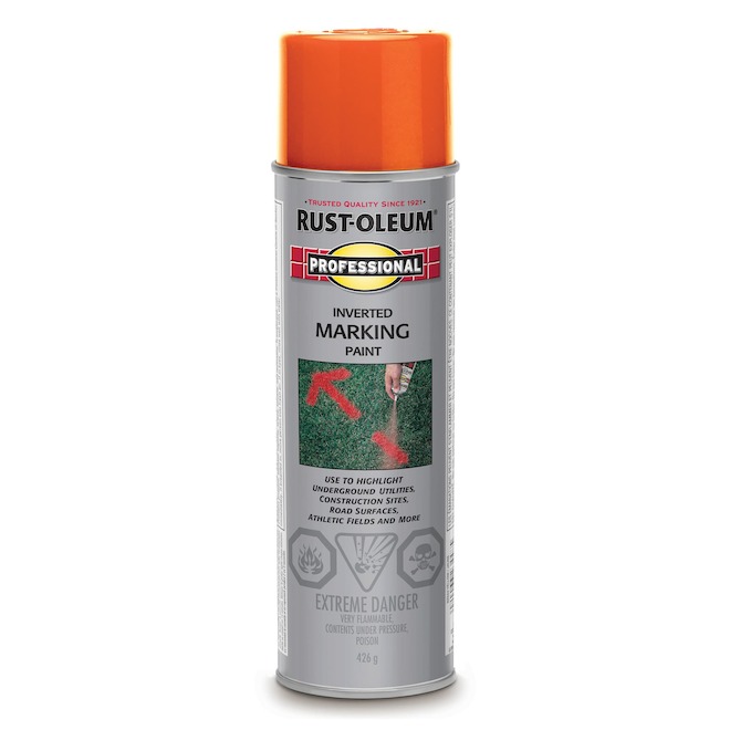 Rust-Oleum 6-Pack 426-g Orange Inverted Spray Marking Paint
