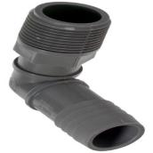 Raccord coudé combiné en polyéthylène de 1'' x 1''