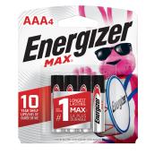 Energizer Alkaline Batteries, AAA, pack of 4
